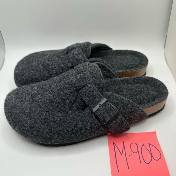 CUSHIONAIRE Womens Clog 8.5 GRAY WOOL - Picture 3 of 7